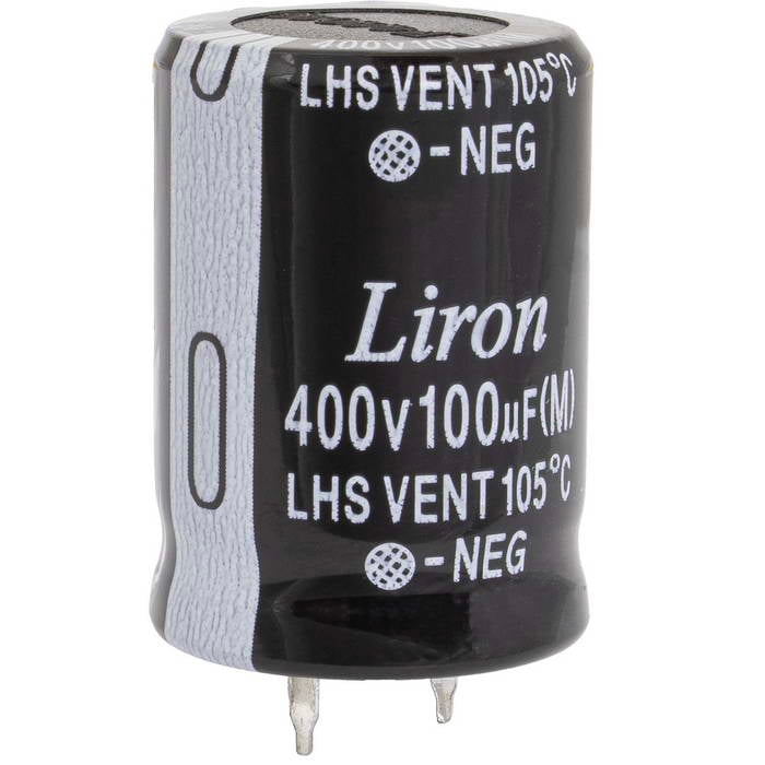 100 UF 400V 105*C 22*30 Liron